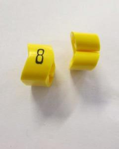 Cable noticeable clip 3-6 yellow/black 8   diameter 8-16mm